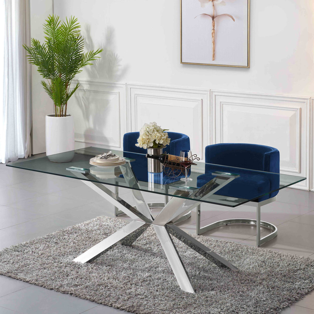 Gianna - Dining Chair with Chrome Legs
