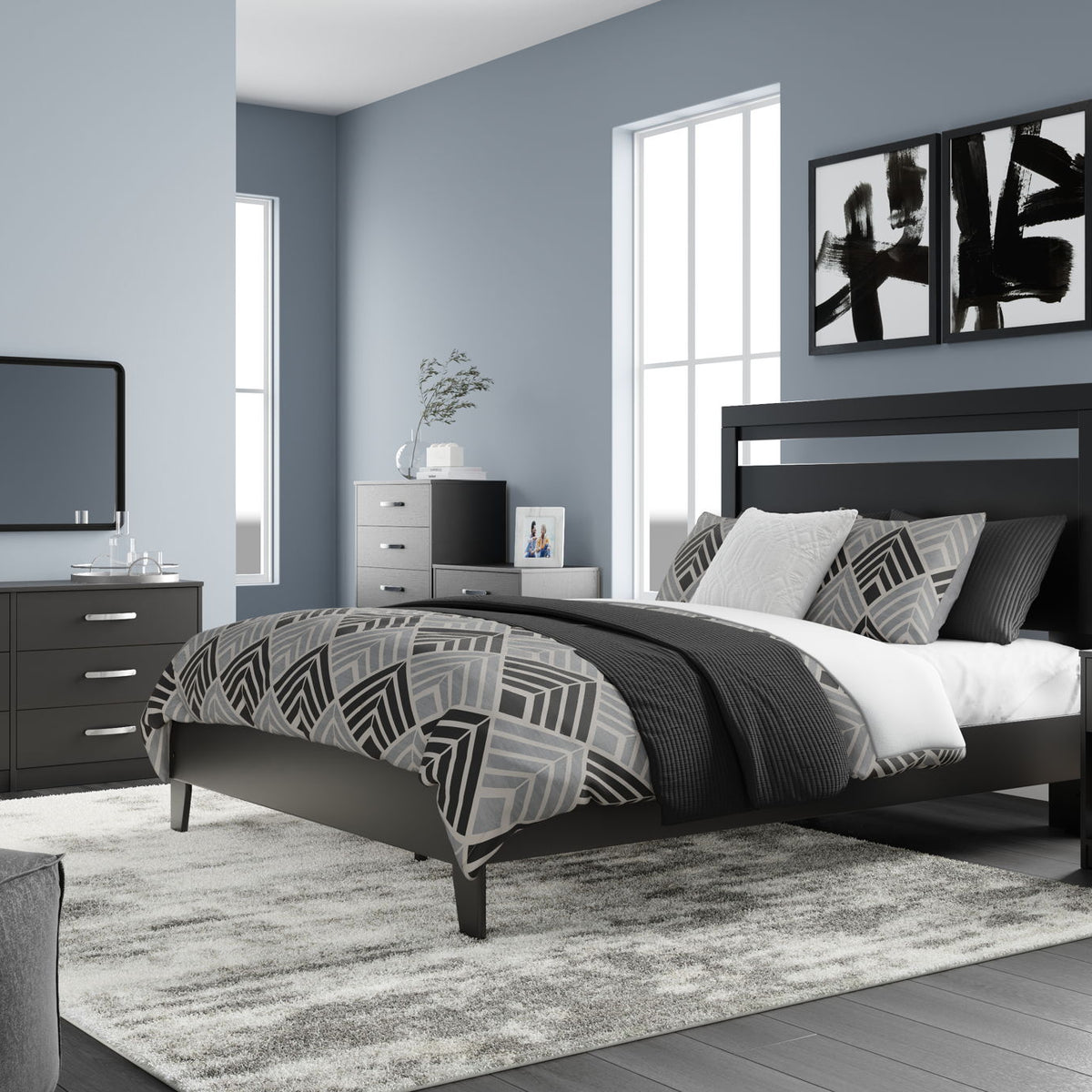 Finch - Six Drawer Dresser - Black