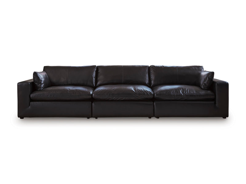 Ashley Furniture Emilia Genuine Leather Cloud Sectional