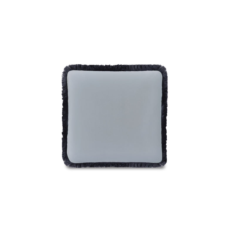 Yasmin - Square Cushion Faux Mohair - Light Blue