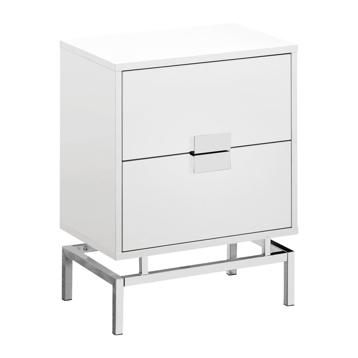 Accent Side Table, Storage Drawer, Modern Design