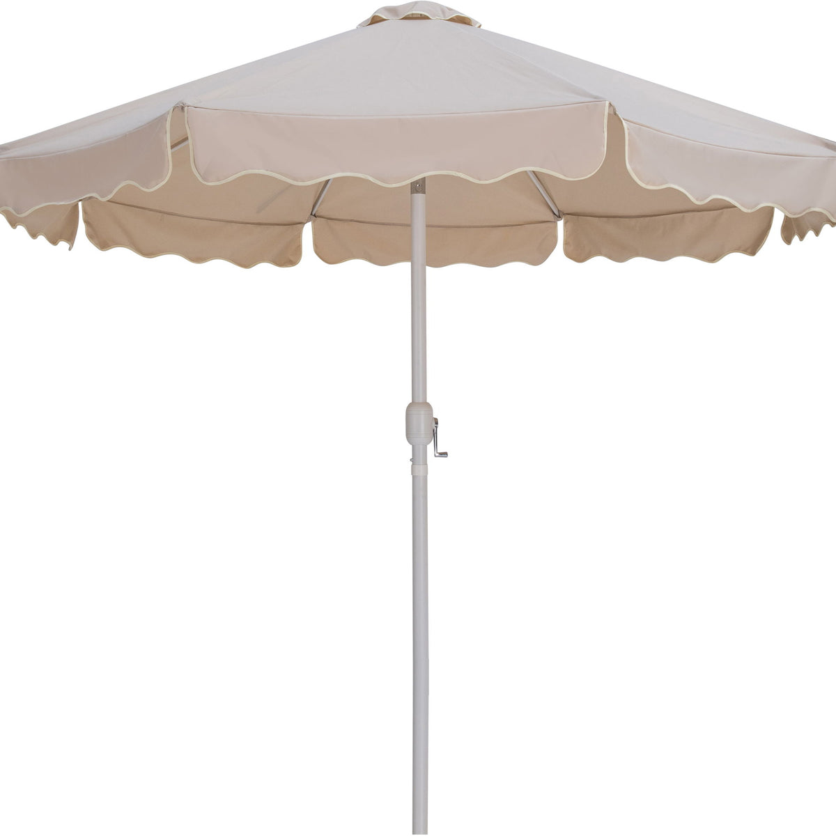 Amalfi - Patio Umbrella - Black Base / White Pole