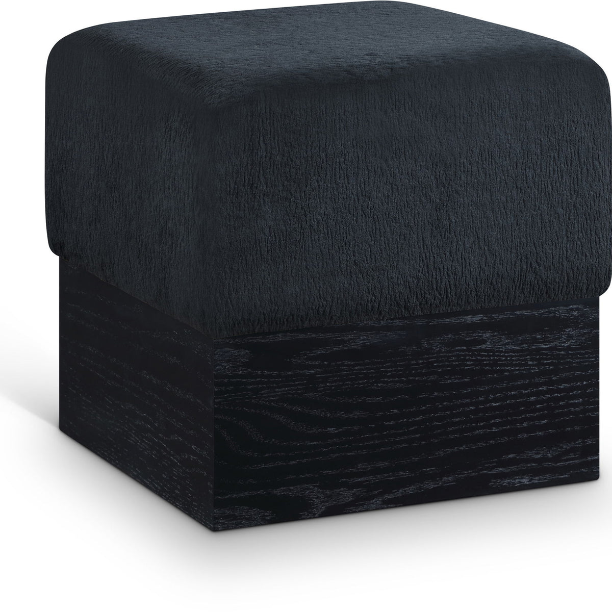 Havre - Ottoman / Stool With Black Base