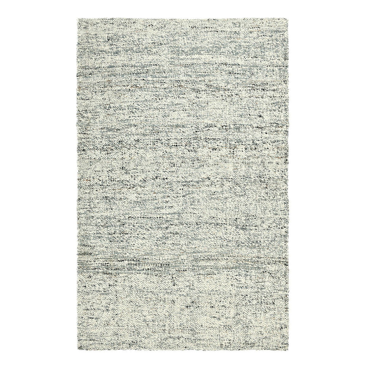 Flatweave area rug, medium light gray with speckled, woven look