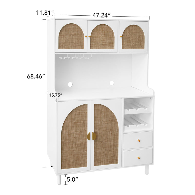 Modern Accent Storage Cabinet For Living Room, Bedroom, Dining Room, Or Study - White