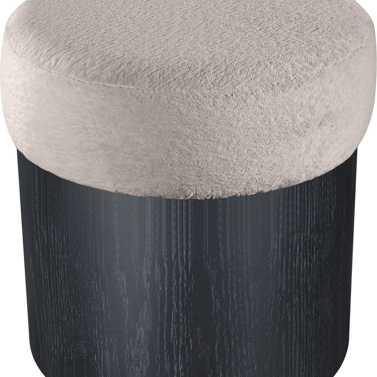 Nimes - Ottoman / Stool With Black Base