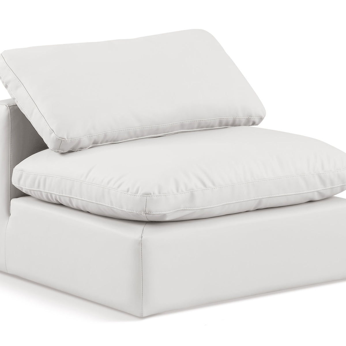 Indulge - Faux Leather Armless Chair