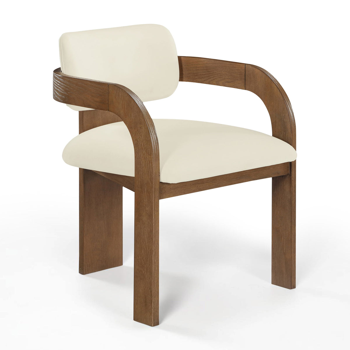Cedra - Velvet Performance Fabric Upholstered Dining Chair (Set of 2) - Brown Frame