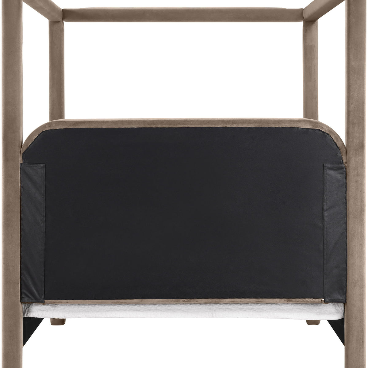 Salina - Velvet Upholstered Bed - Taupe