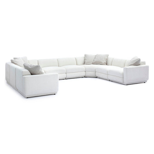 Perry - Modular Large U-Sectional - Cream
