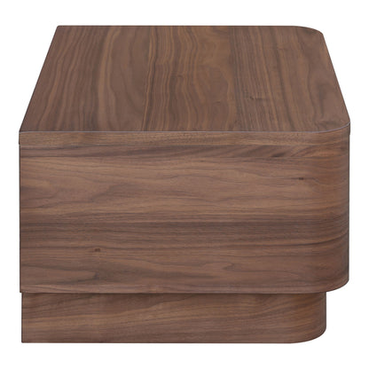 Round Off - Nightstand - Dark Brown