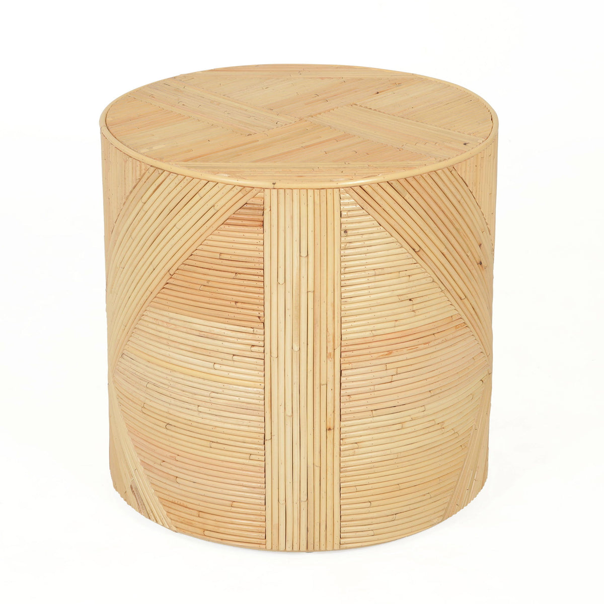 Matea - Rattan Cross Side Table - Natural