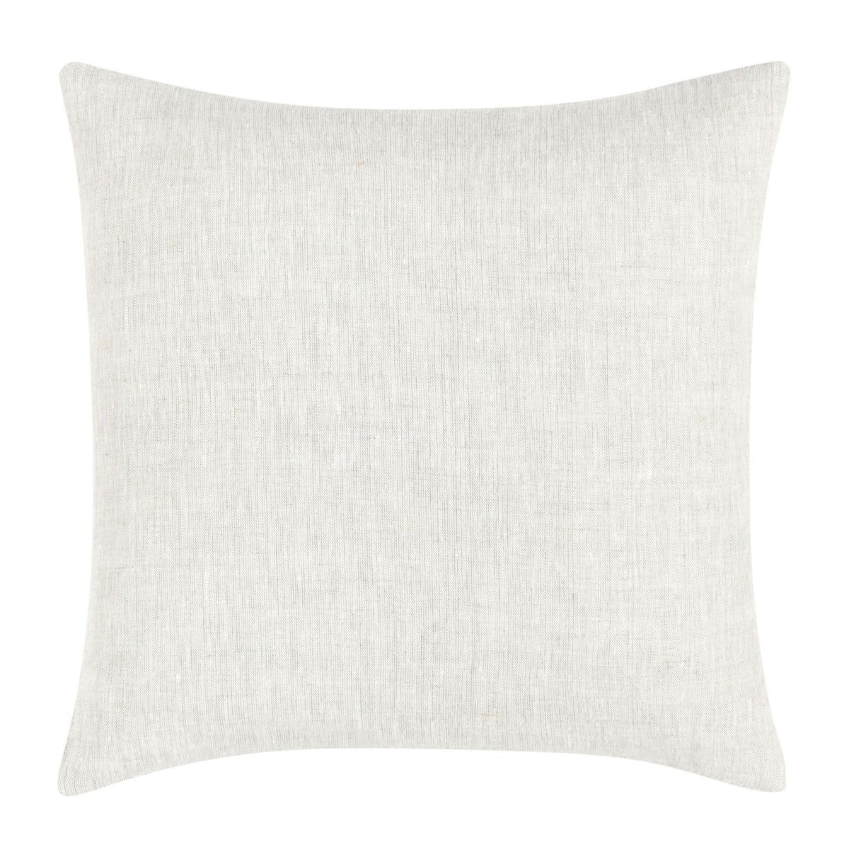 Solid light cream woven pillow cover with no visible pattern