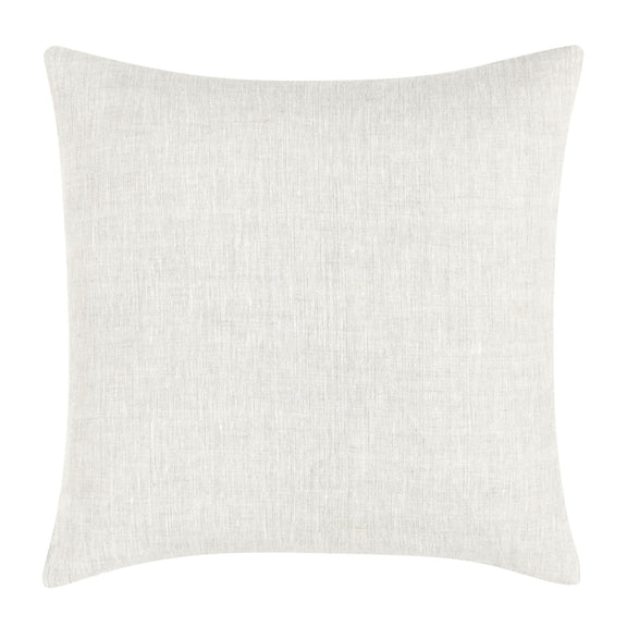 Solid light cream woven pillow cover with no visible pattern
