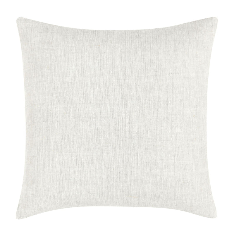 Solid light cream woven pillow cover with no visible pattern