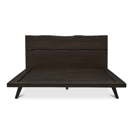 Madagascar - Queen Platform Bed - Dark Brown