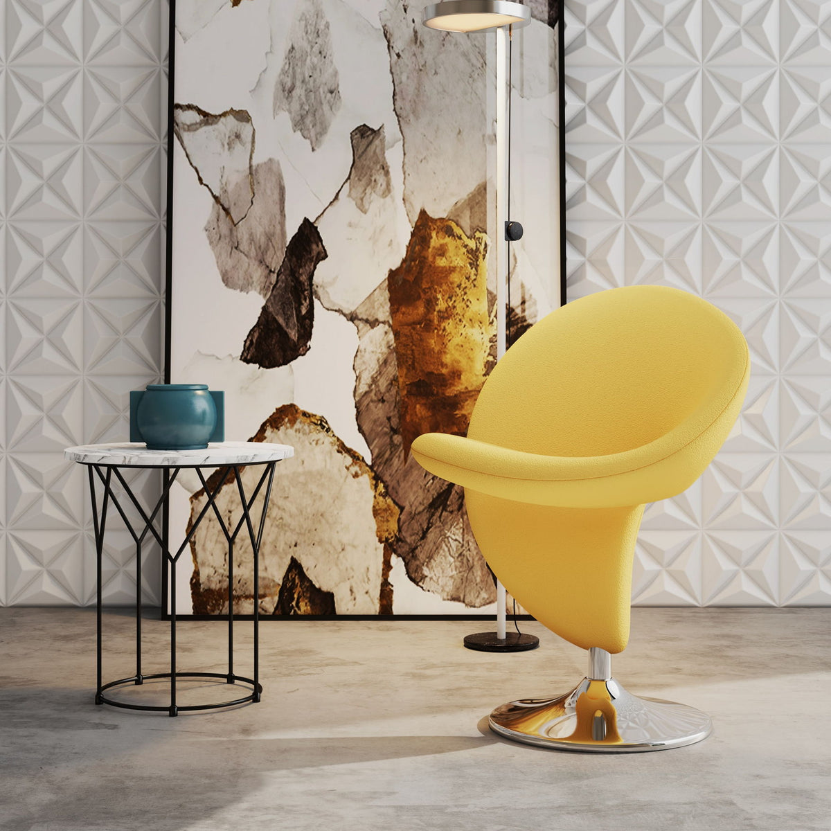 Manhattan Curl - Swivel Lounge Chair