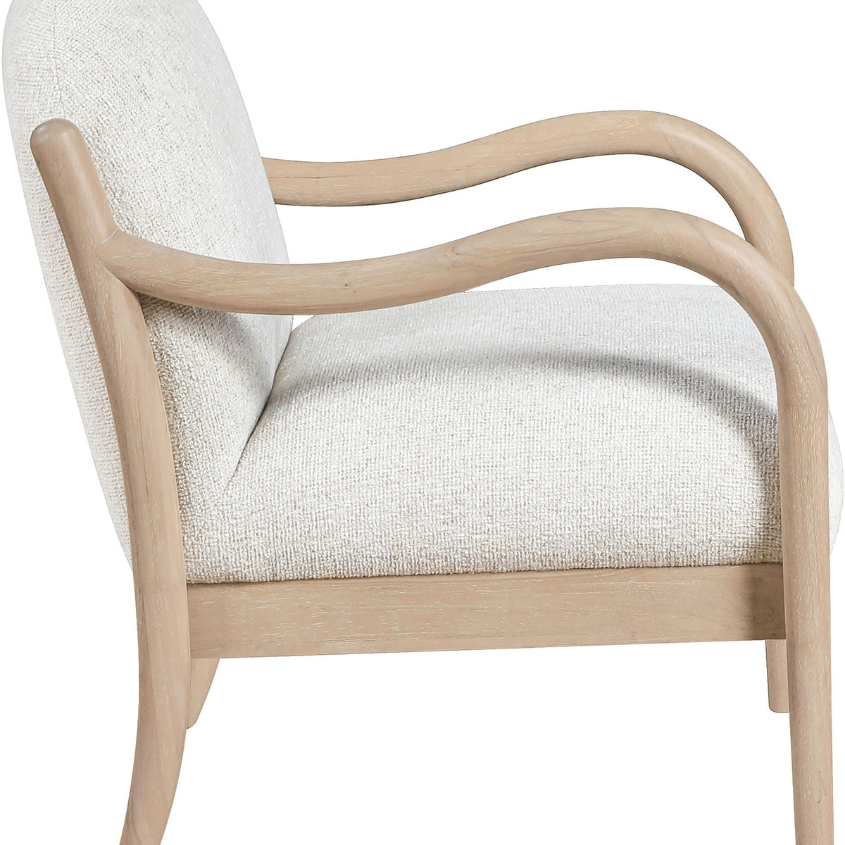 Helmsley - Performance Fabric Upholstered Accent Chair - Cream / Natural