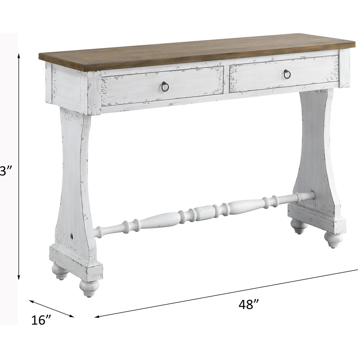 Carminda - Console Table - Antique White