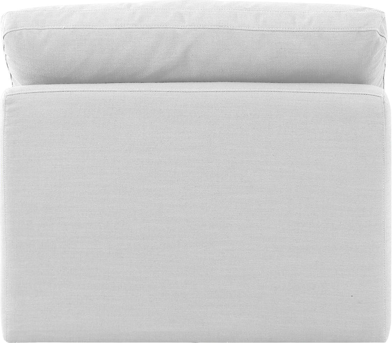 Indulge - Linen Armless Chair - White