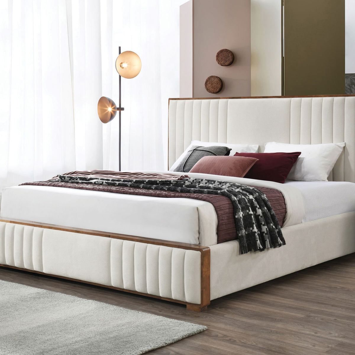 Kaleea - Queen Bed - Beige