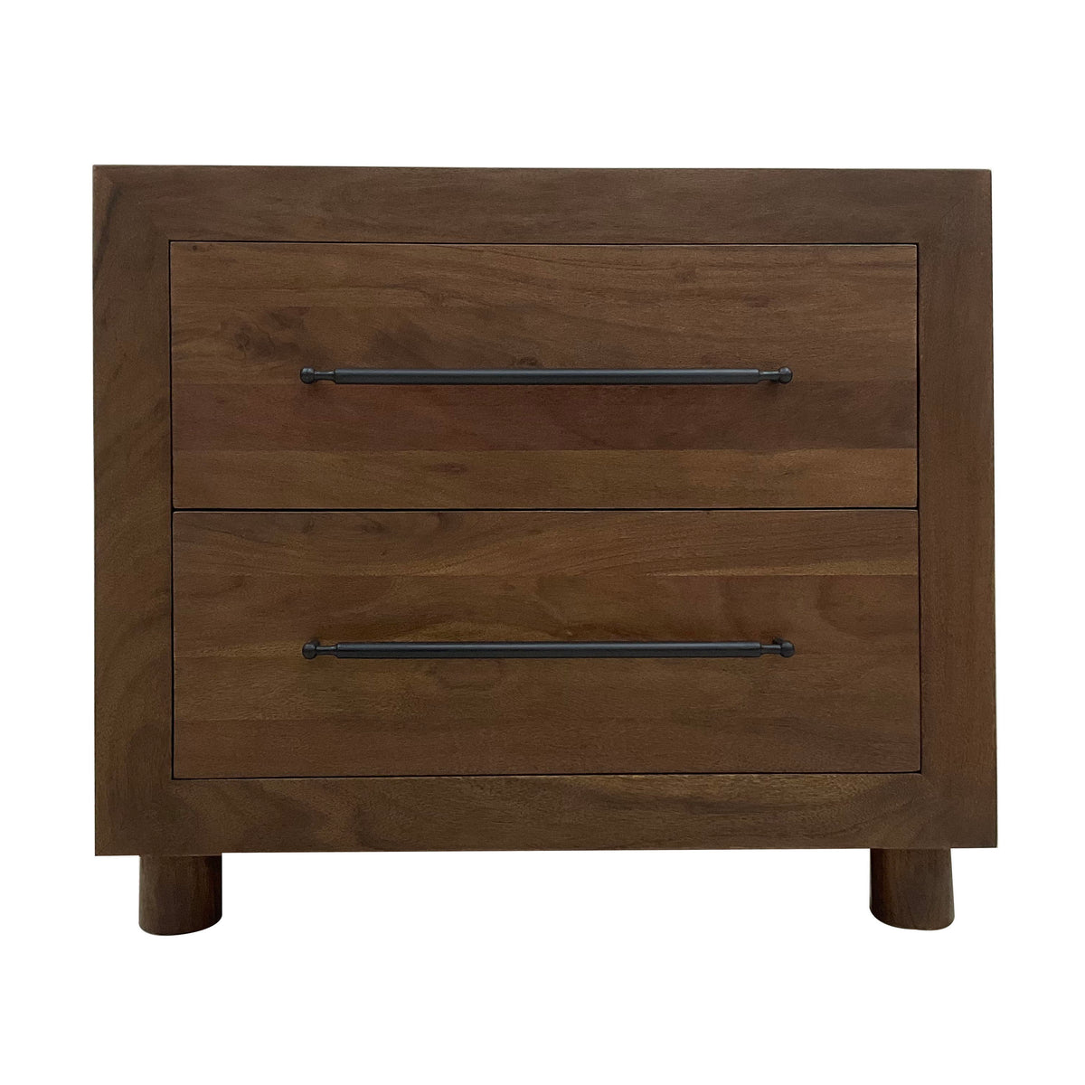 Jaxon - 2 Drawer Nightstand - Cocoa Brown