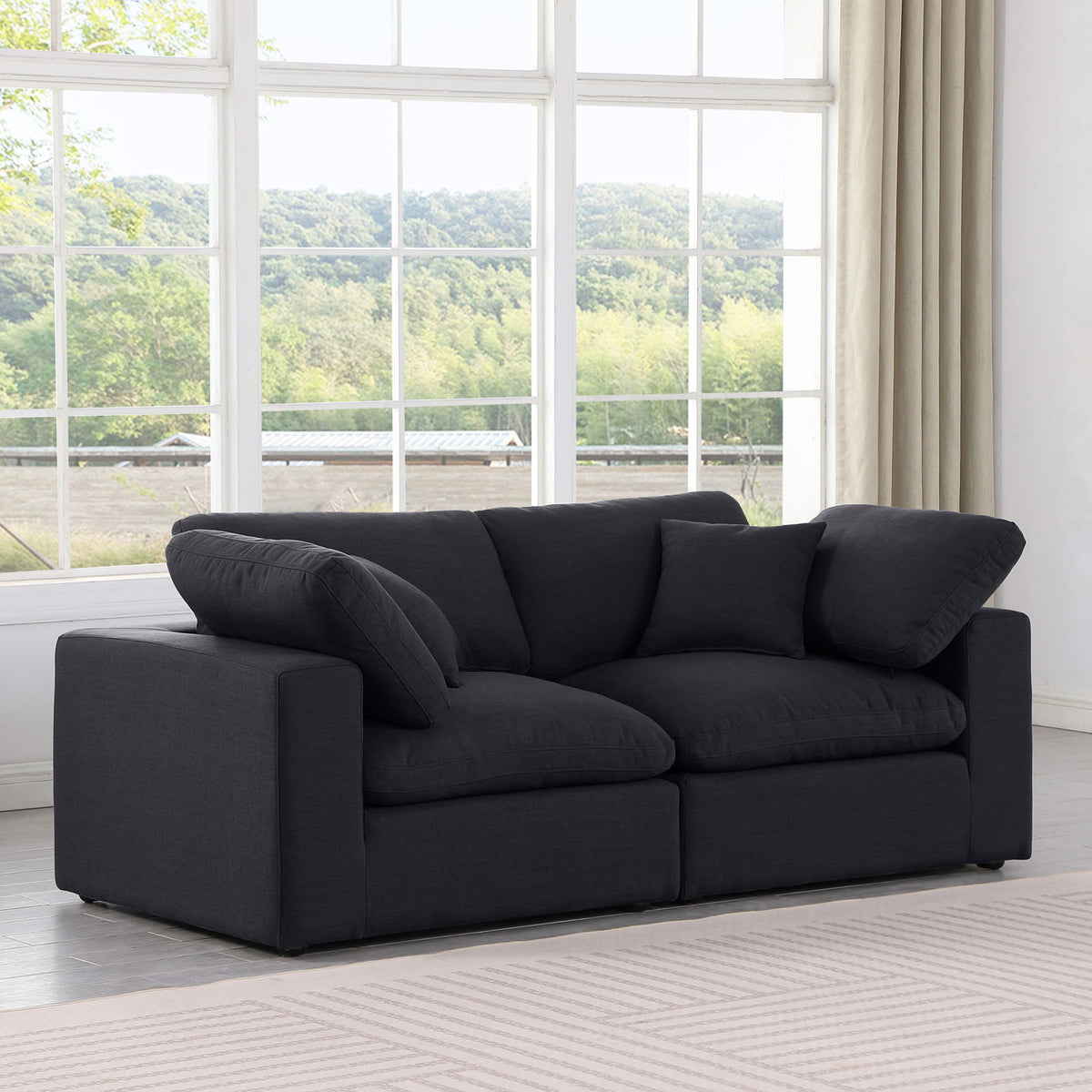 Comfy - Linen Modular Sofa 2 Seats