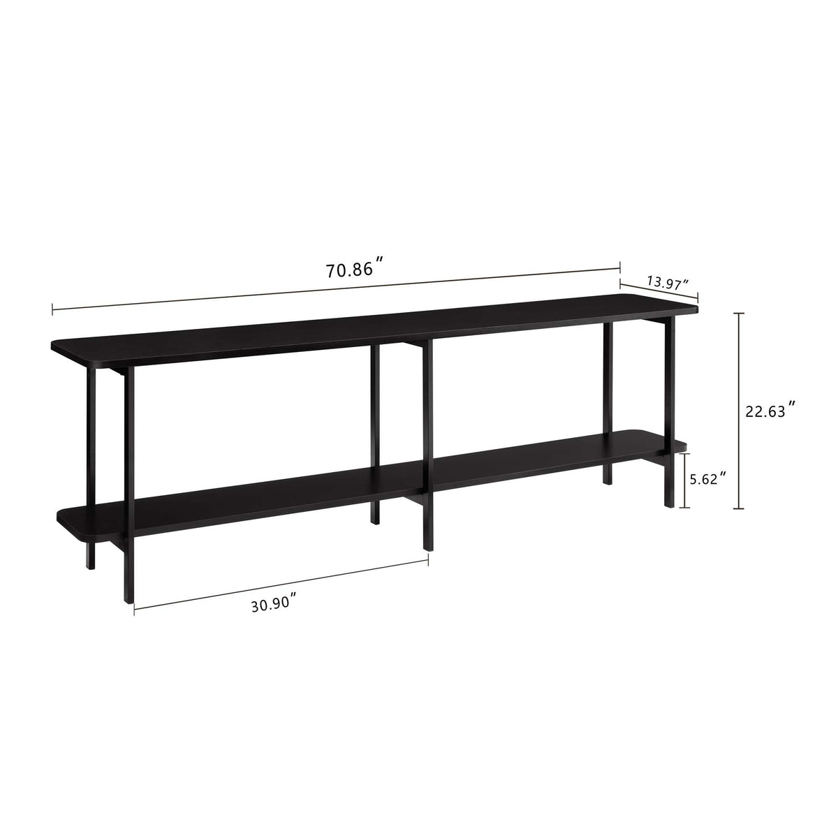 Celine - Console Table - Black