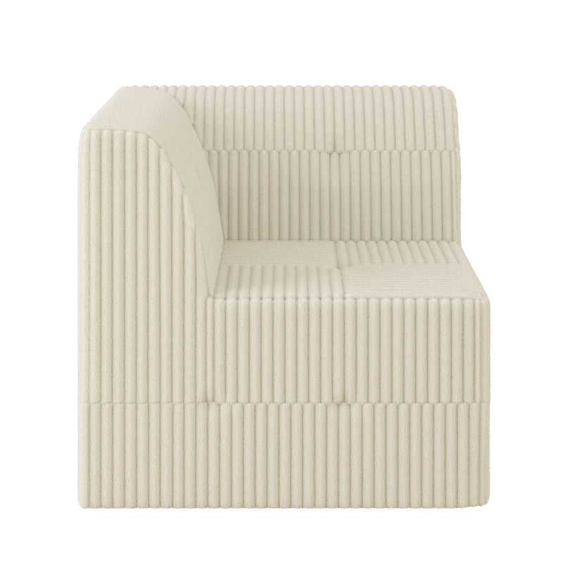 Modern Minimalist Corduroy Corner Sofa Sleeper