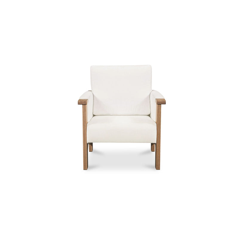 Bauer - Accent Chair - Cream / White / Light Brown