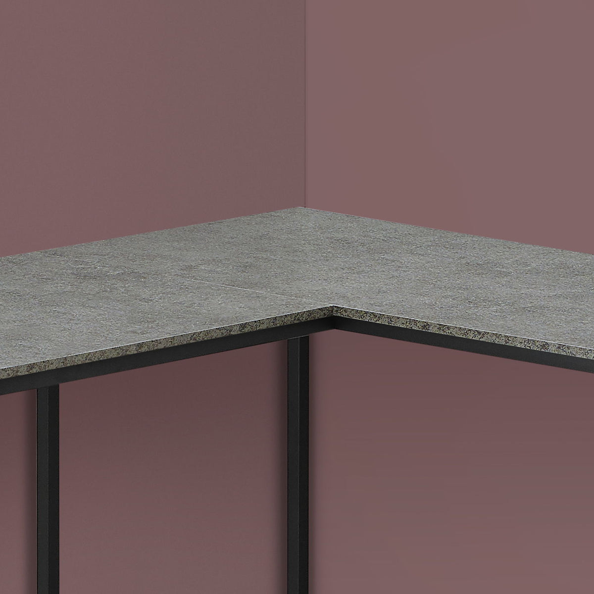 Computer Desk, Home Office, Corner, L Shape, Laptop, Contemporary & Modern