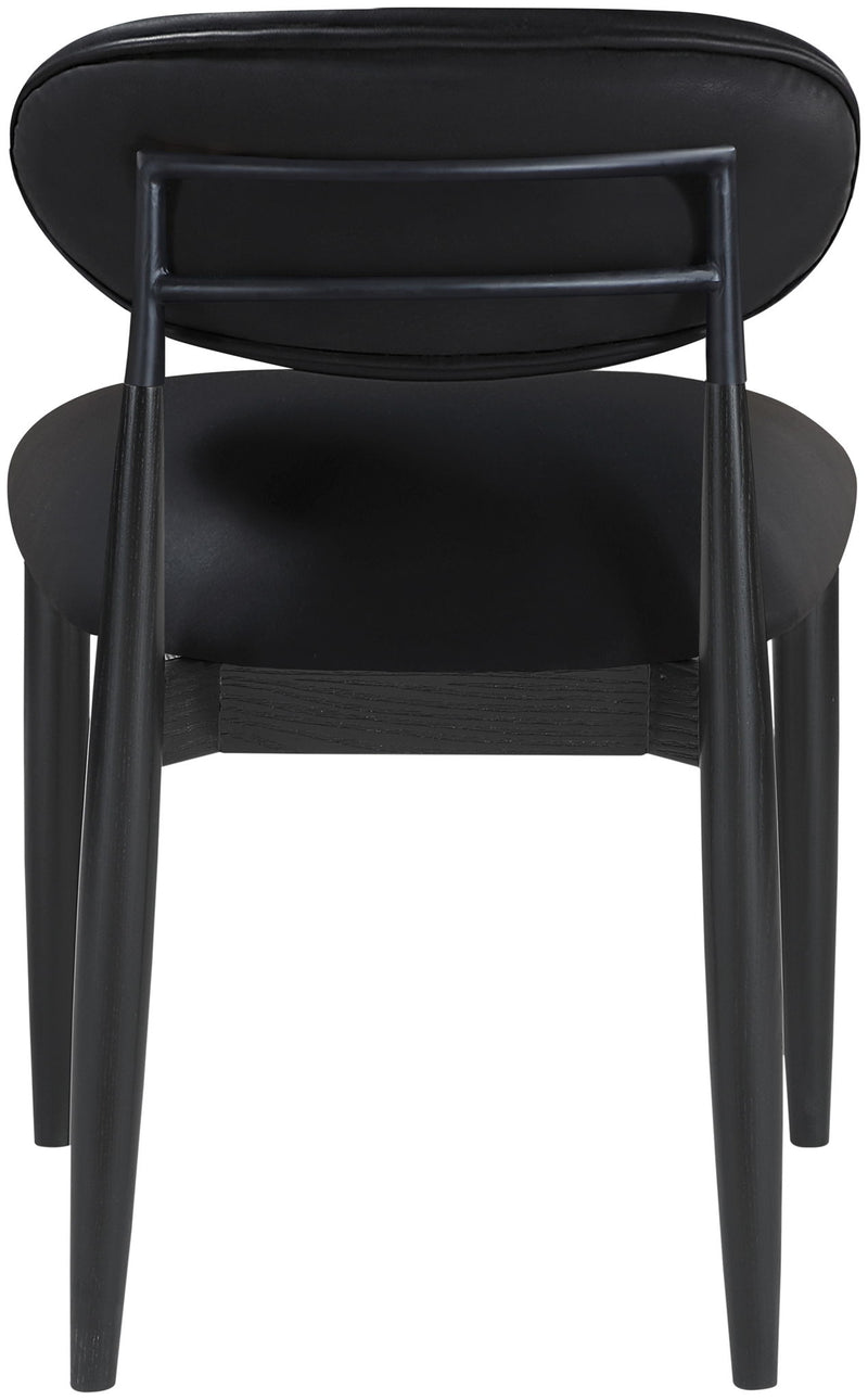 Riccio - Side Chair (Set of 2) - Black Frame