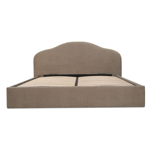 Maggie - King Storage Bed - Taupe