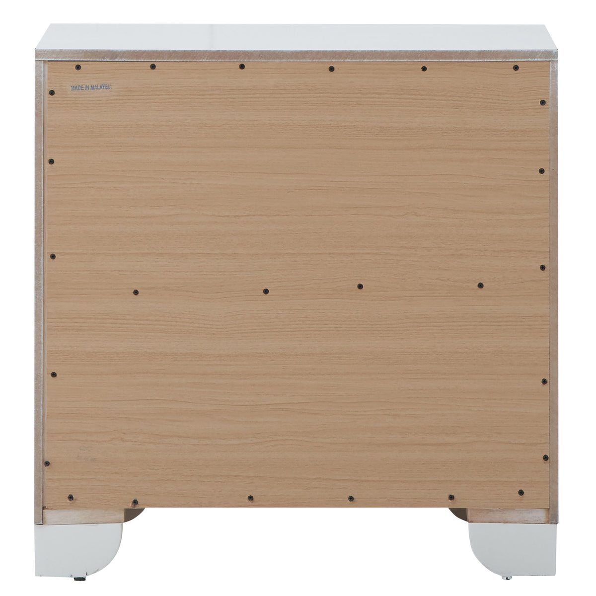 Nightstand Contemporary - Silver Champagne