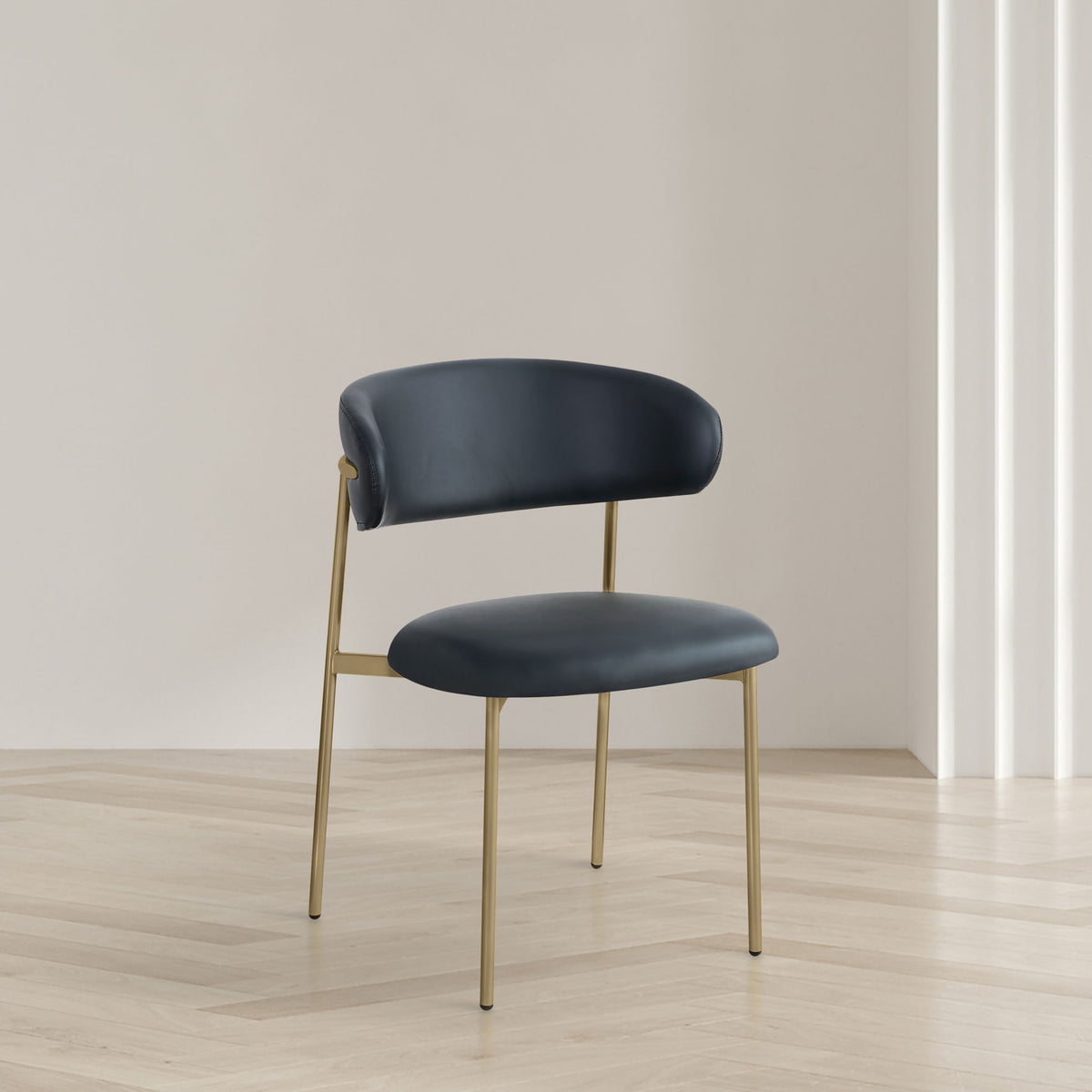 Lupita - Dining Chair With Brushed Gold Legs (Set of 2)