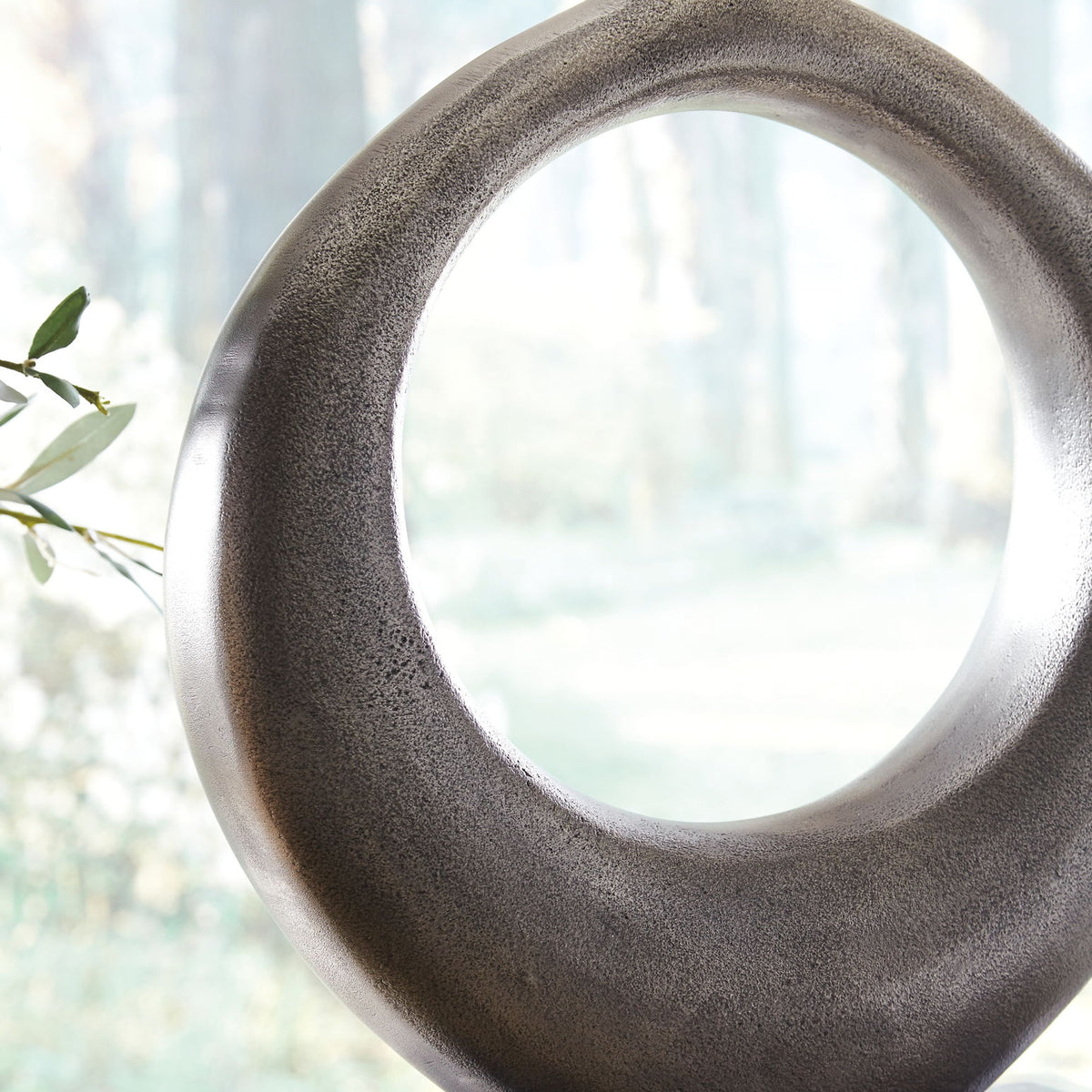 Saria - Metal Table Lamp  - Antique Silver Finish