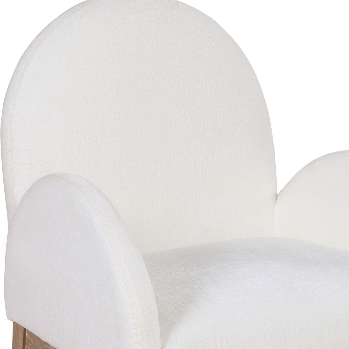 Waldorf - Chenille Dining Arm Chair With Natural Legs