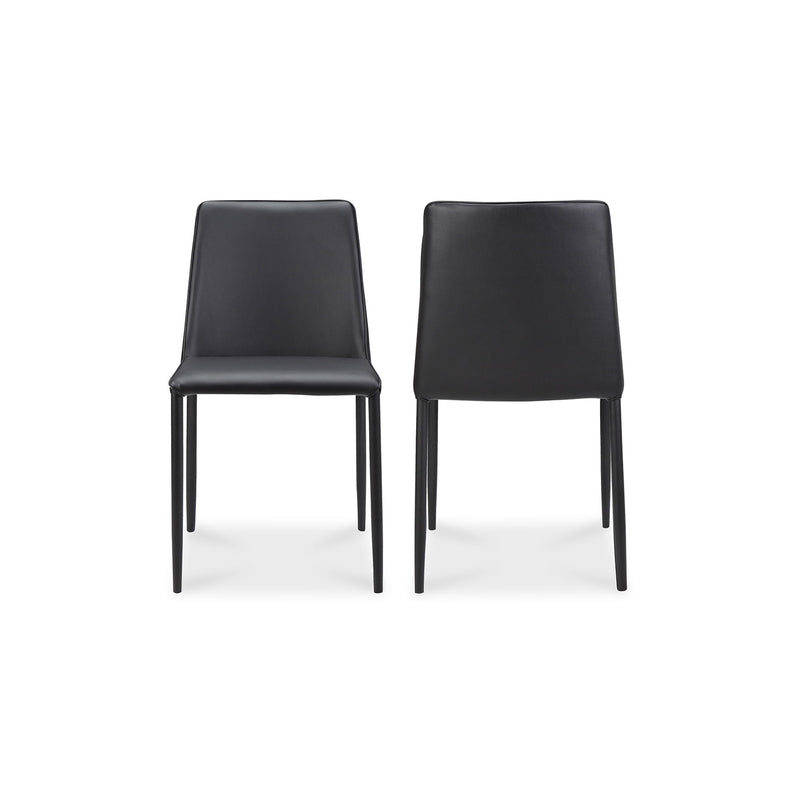 Nora - Vegan Leather Dining Chair (Set of 2) - Black