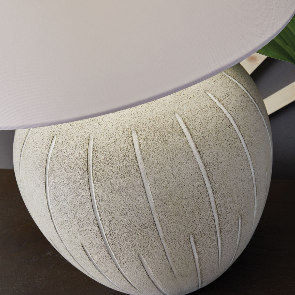 Calbert - Warm Gray - Poly Table Lamp