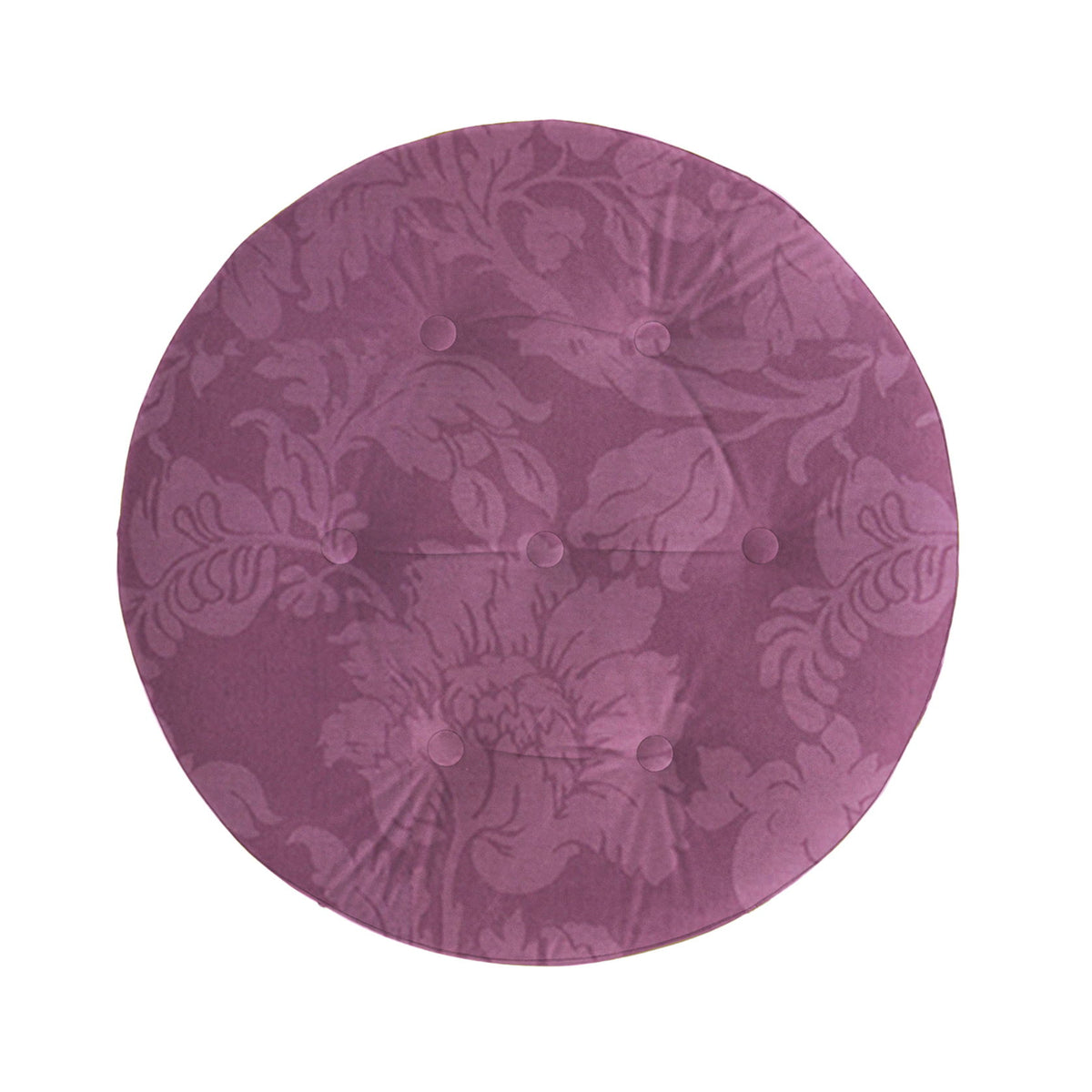 Yolanda - Luxurious Upholstery Round Upholstered Accent Ottoman