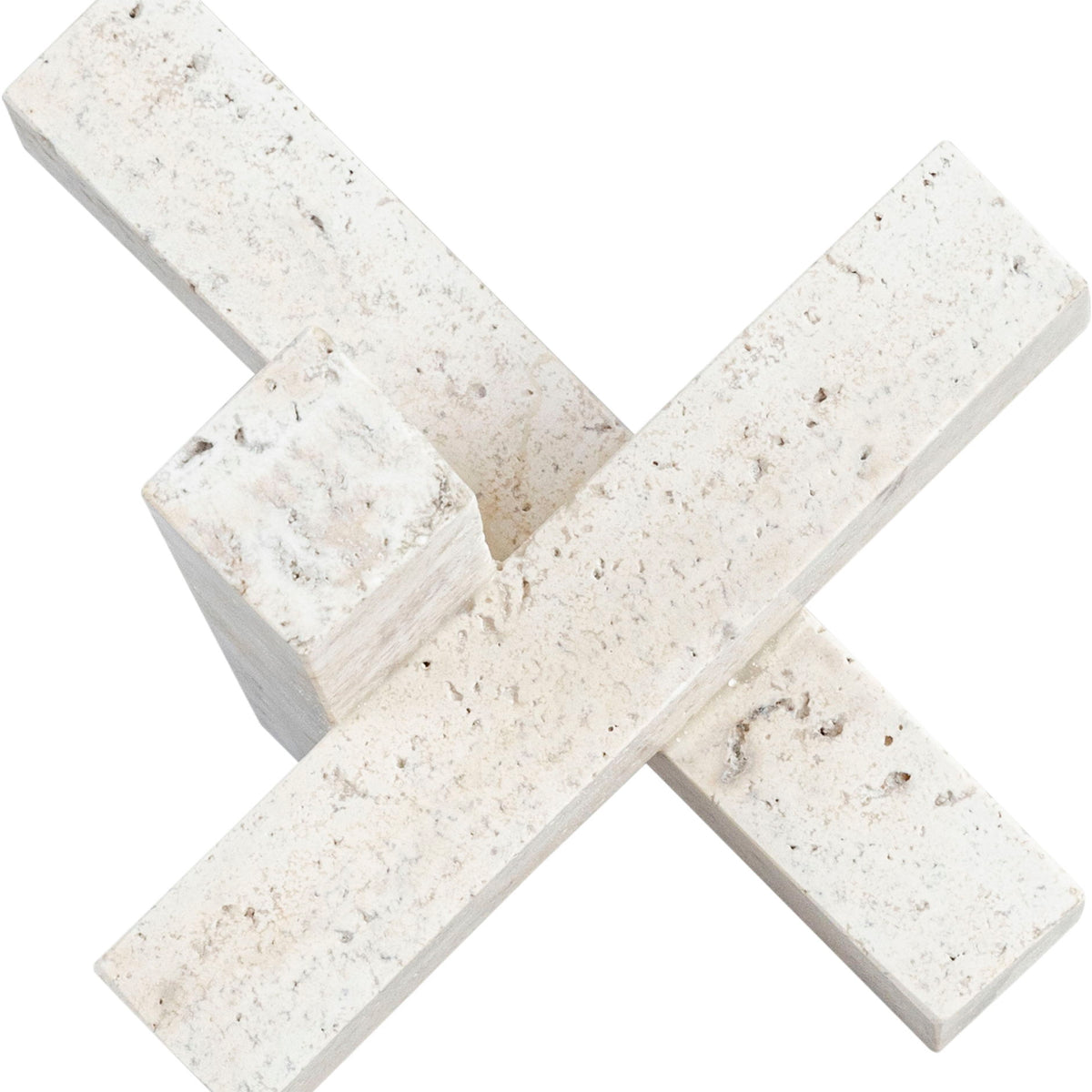 Stix - Travertine Decorative Object - Natural