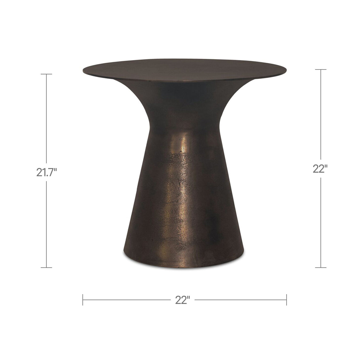Bardo - Outdoor Side Table - Deep Bronze