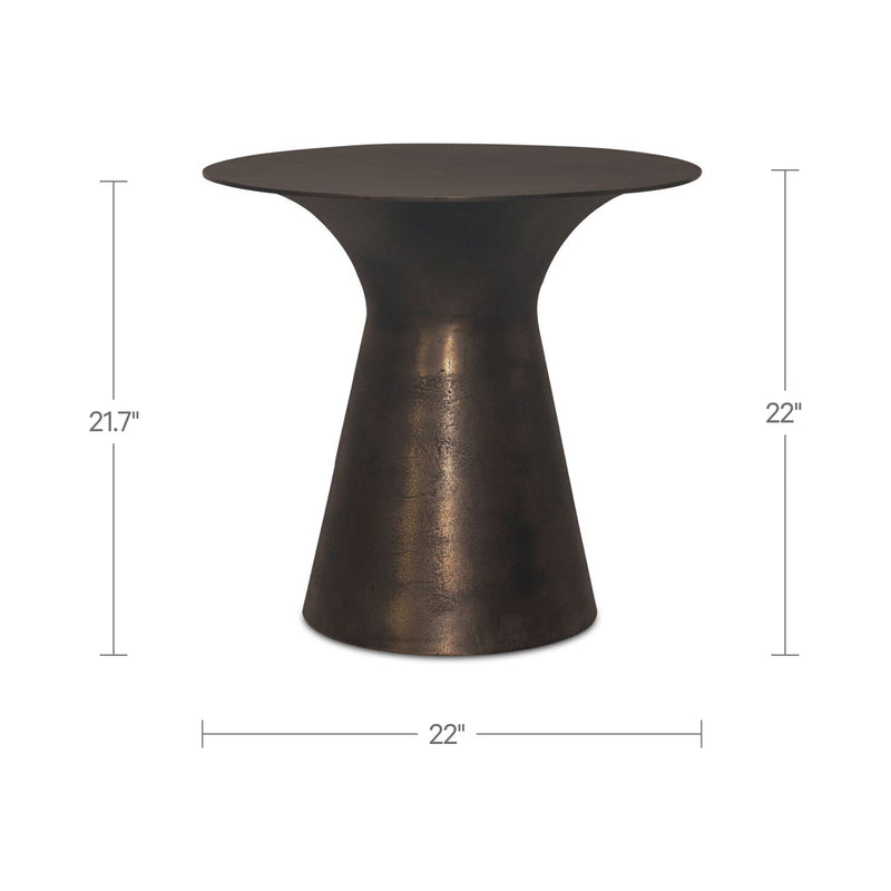 Bardo - Outdoor Side Table - Deep Bronze