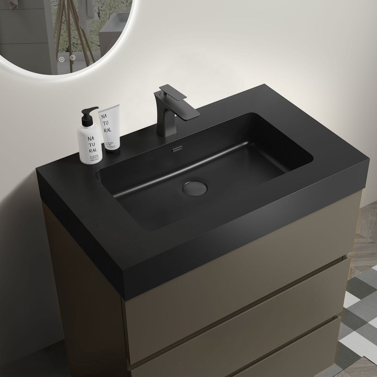 Alice - Bathroom Vanity With Sink, Large Storage Freestanding