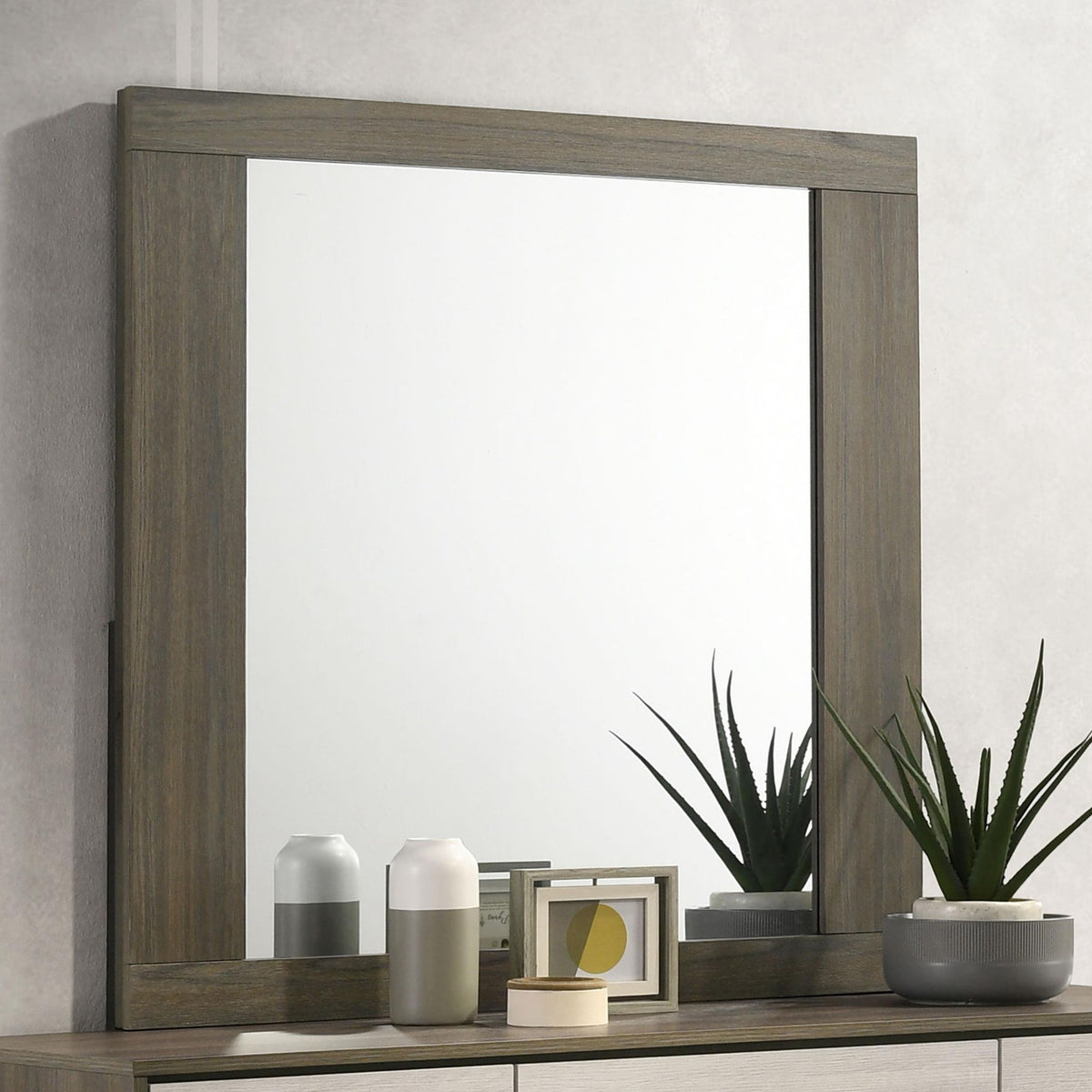 Fenwick Dresser Mirror Grey Oak