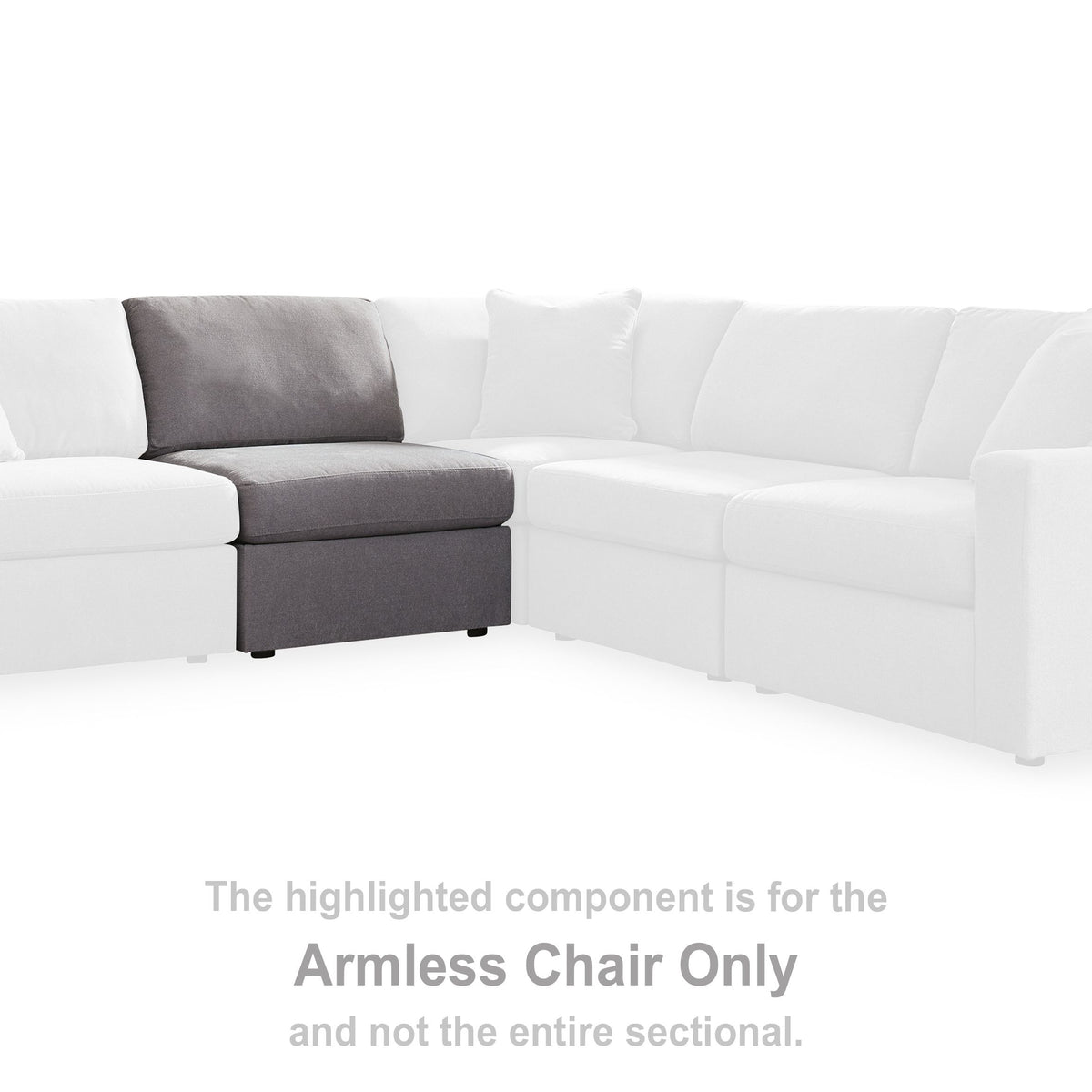 Modmax - Granite - Armless Chair