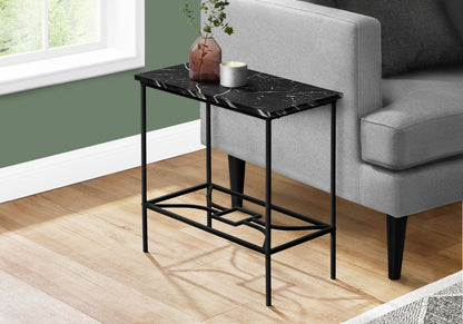 Accent Side Table, Narrow, Small, 2 Tier, Elegant Design