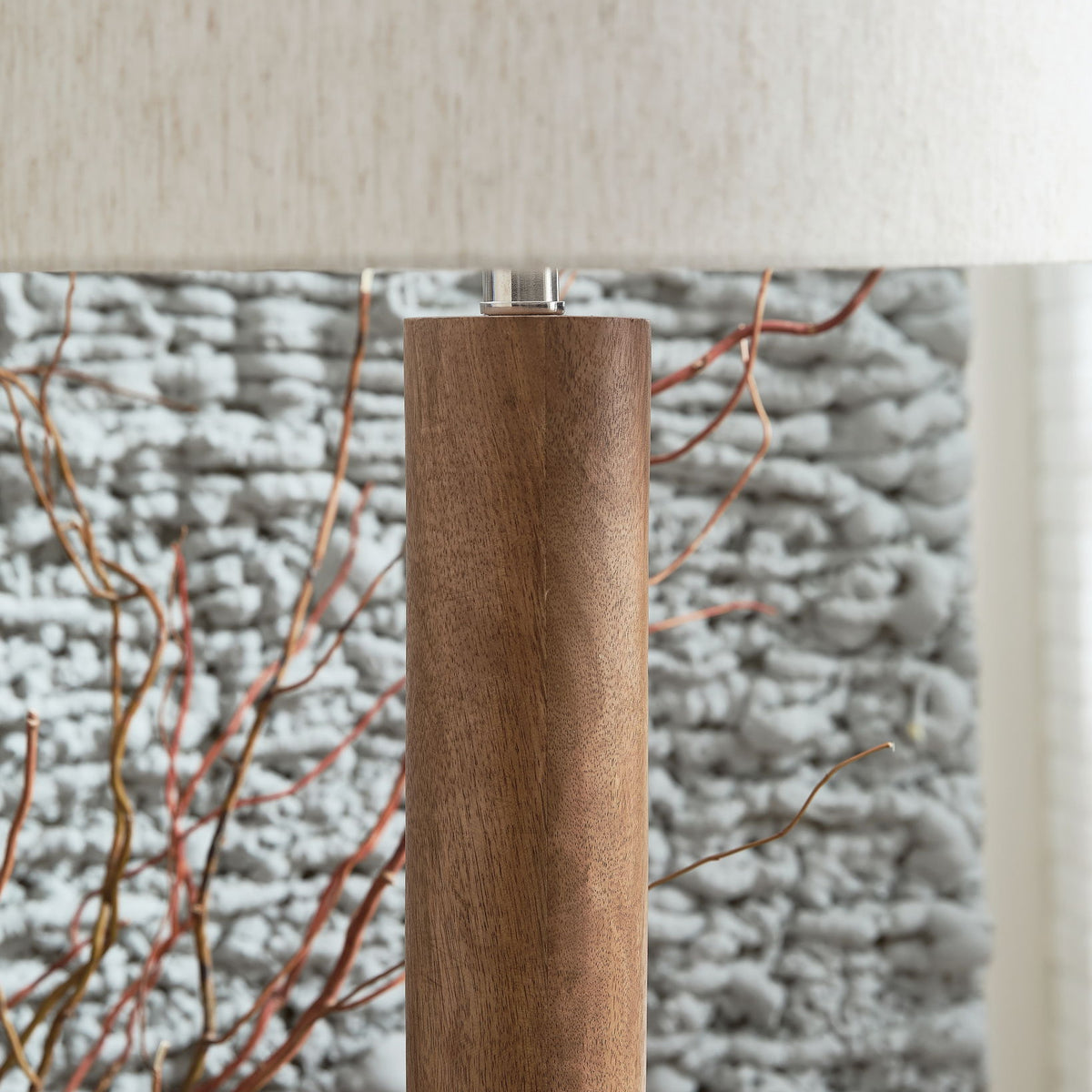 Ailsa - Natural Brown - Wood Floor Lamp