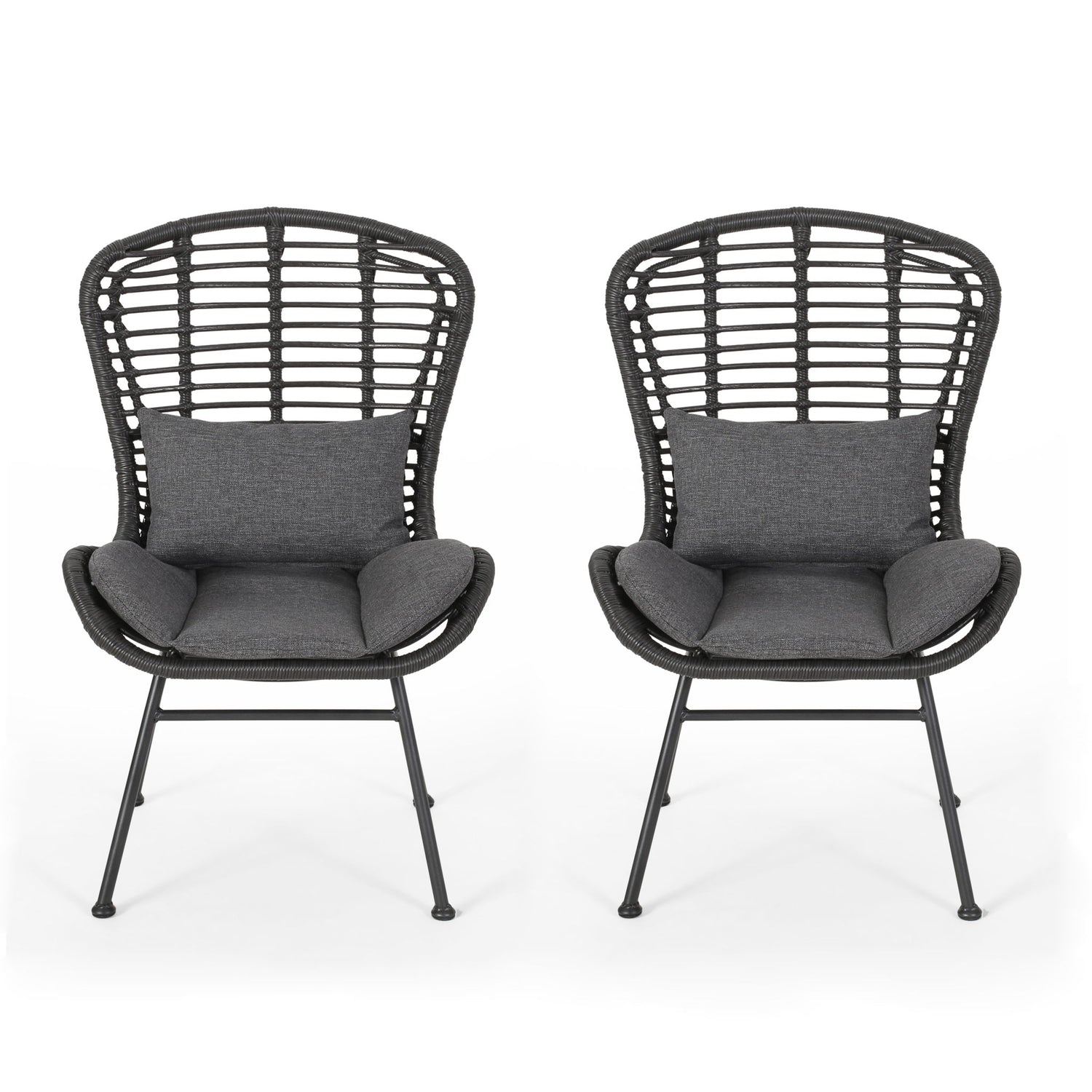 Calypso - Outdoor Chair With Water Resistance Cushion And Iron Frame