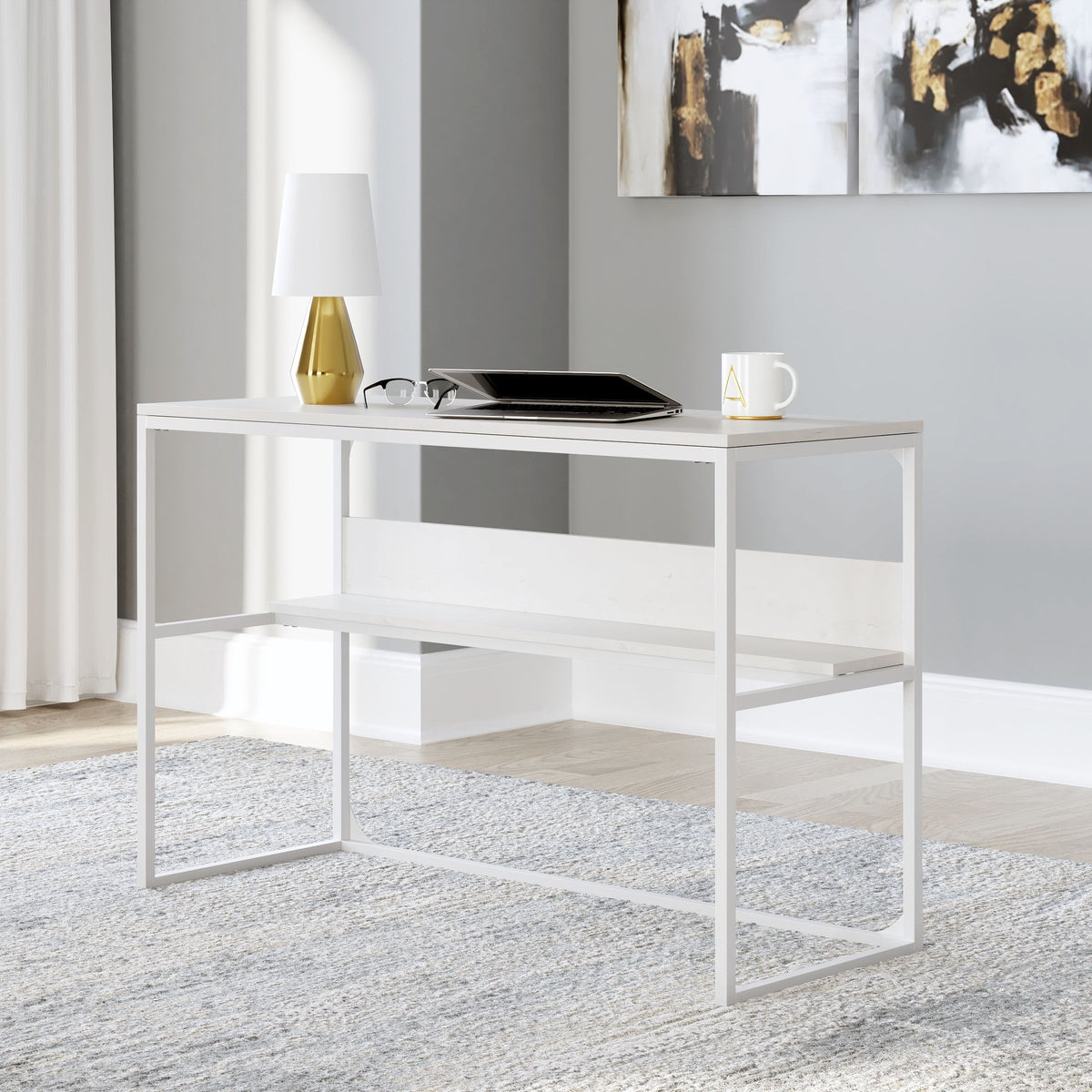 Deznee - White - 48" Home Office Desk